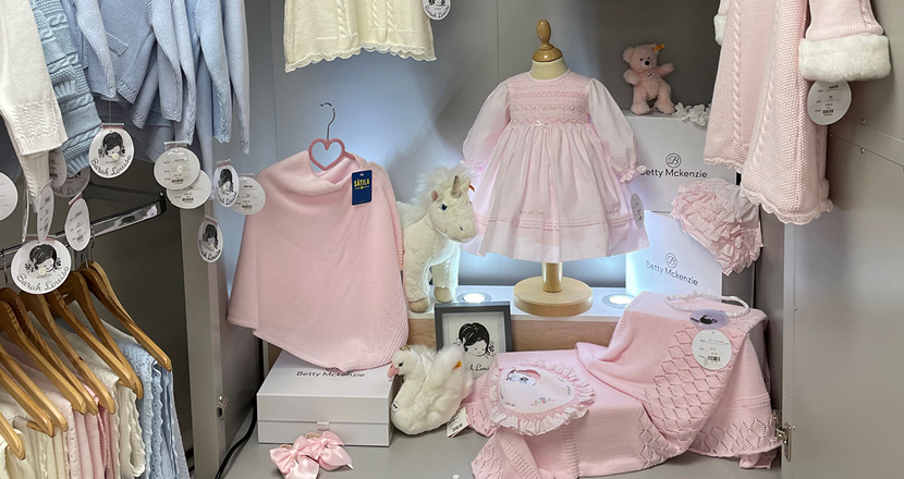 Baby clothing available at Betty McKenzie