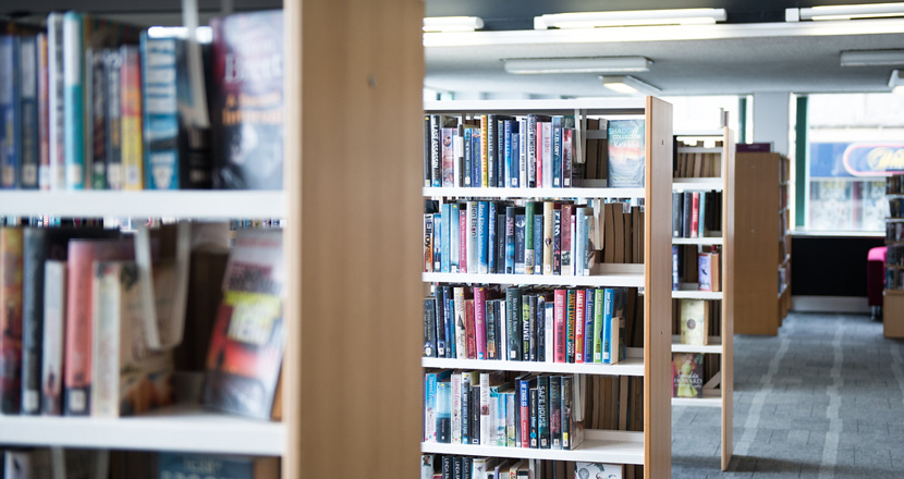 Picture of a library at the Lincs Inspire building