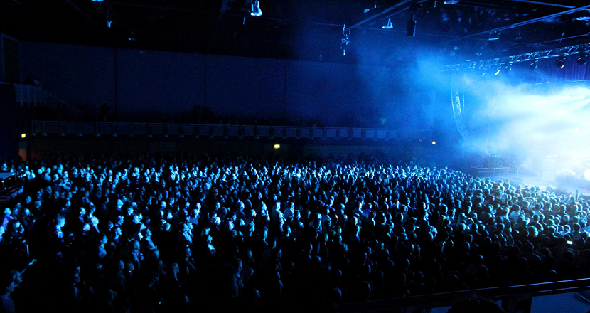 A large crowd at a gig