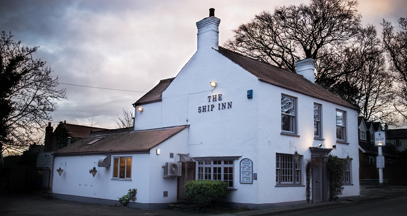 A shot of The Ship Inn pub