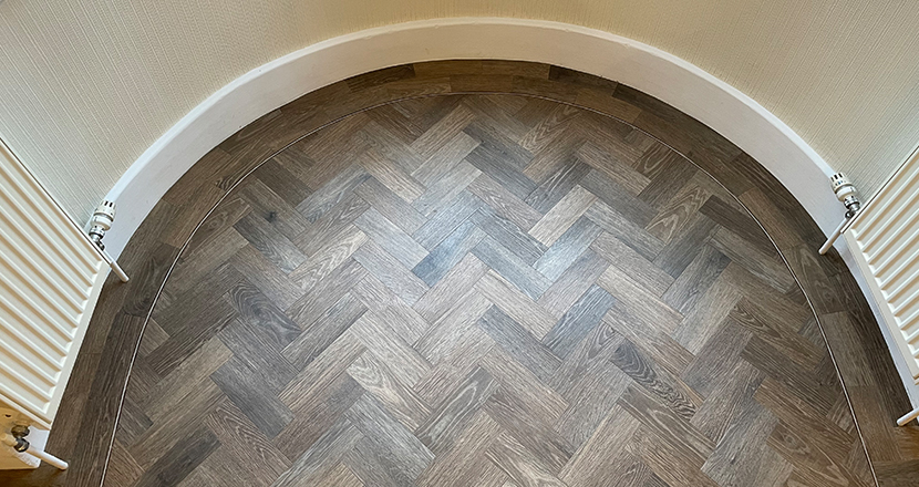 Photography of herringbone flooring