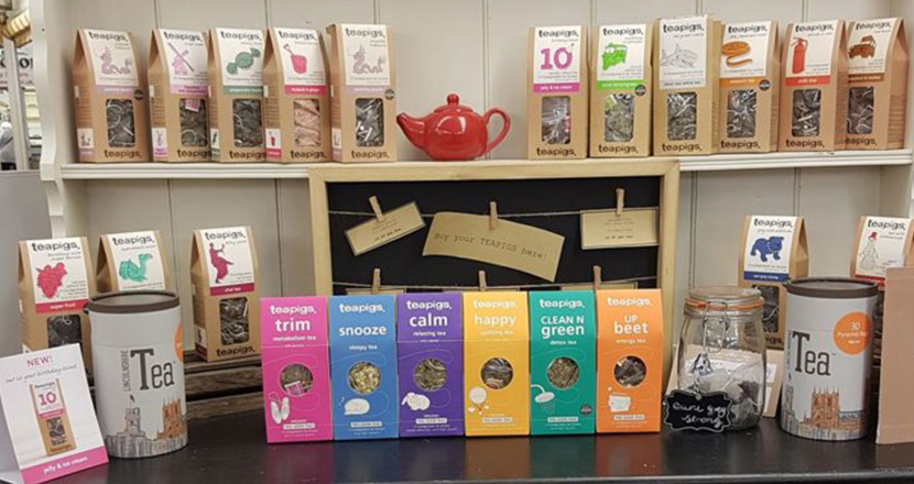 Photograph of a range of tea pigs teas