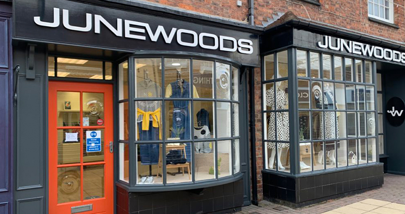 June Woods shop front