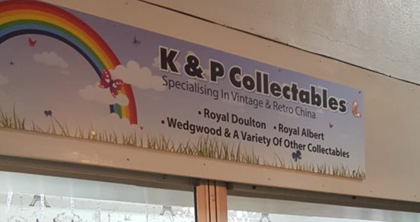 K&P Collectables shop signage