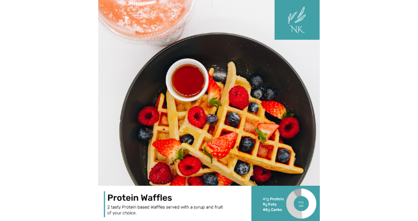 Protein Waffles dish