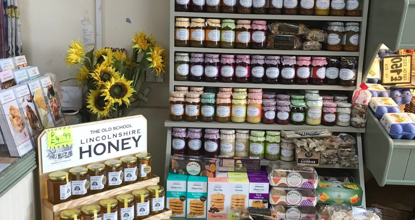 jams and marmalade on display in store